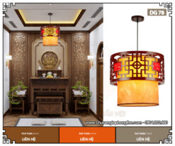 Đèn thả decor nhà từ đường DG78 trang nghiêm