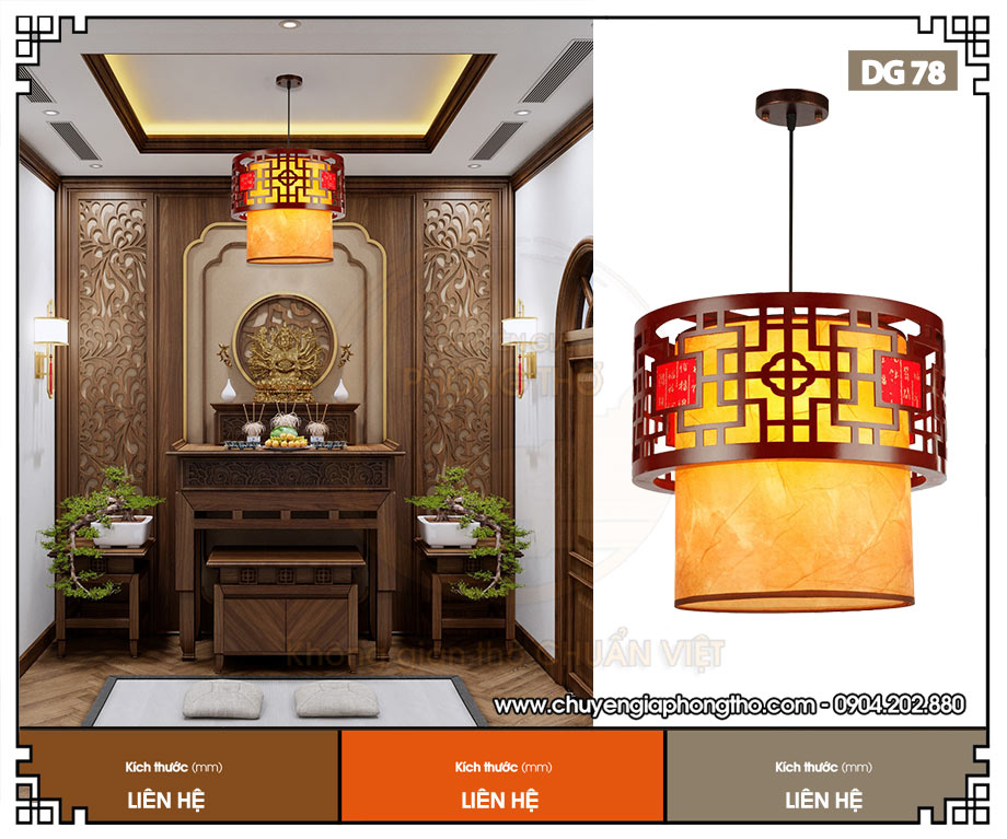den-tha-decor-nha-tu-duong-dg78-3 Đèn thả decor nhà từ đường DG78 trang nghiêm