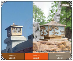 Mẫu đèn trụ cổng tùng hạc DG76 bền đẹp