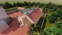 Thiết kế kiến trúc và nội thất nhà thờ họ 3 gian 2 mái tại Hà Tĩnh