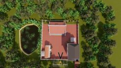 Thiết kế kiến trúc và nội thất nhà thờ họ 3 gian 2 mái tại Hà Tĩnh