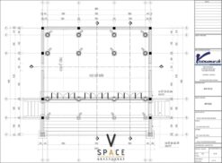 Bản vẽ thiết kế nhà thờ họ 3 gian 2 mái 95m2 đẹp truyền thống tại Lạng Sơn