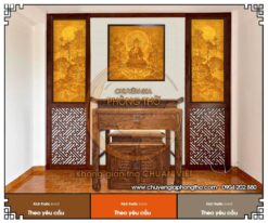 Bộ 3 tranh trúc chỉ đẹp cho không gian thờ