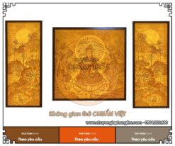 Bộ 3 tranh trúc chỉ đẹp cho không gian thờ