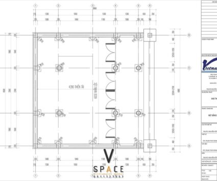 Phối cảnh thiết kế nhà thờ họ 3 gian 2 mái 45m2 nhỏ nhắn tại Hải Phòng