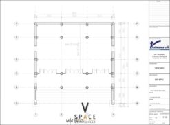 Phương án thiết kế nhà thờ họ 3 gian 2 mái 92 m2 liền nhà ở tại Quảng Ninh