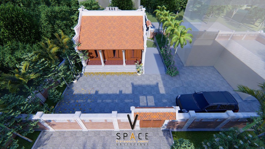 Phương án thiết kế nhà thờ họ 3 gian 2 mái phong cách kiến trúc miền Bắc tại Nghệ An Phương án thiết kế nhà thờ họ 3 gian 2 mái phong cách kiến trúc miền Bắc tại Nghệ An