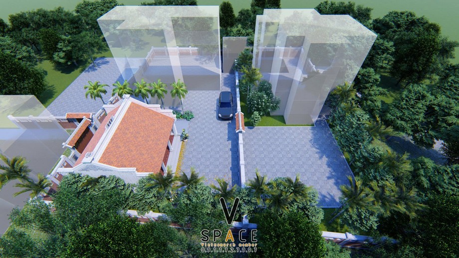 Phương án thiết kế nhà thờ họ 3 gian 2 mái phong cách kiến trúc miền Bắc tại Nghệ An Phương án thiết kế nhà thờ họ 3 gian 2 mái phong cách kiến trúc miền Bắc tại Nghệ An