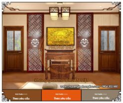 Tranh trúc chỉ đèn hoa sen mặt trời ấm áp