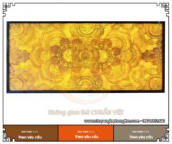 Tranh trúc chỉ hoa sen mandala trang trí phòng thờ