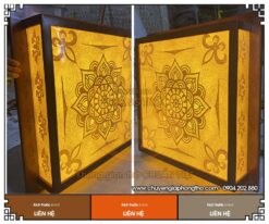 Tranh trúc chỉ ốp trần mandala tinh xảo