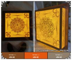 Tranh trúc chỉ ốp trần mandala tinh xảo