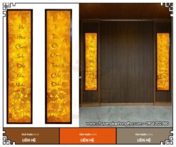 Mẫu tranh trúc chỉ câu đối đẹp, chuẩn phong thủy