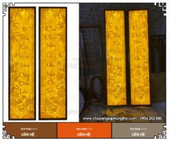 Mẫu tranh trúc chỉ câu đối đẹp, chuẩn phong thủy