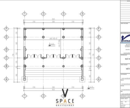Mẫu nhà thờ họ 3 gian 2 mái 66m2 liền nhà ở nhỏ và hòn non bộ tại Hải Phòng