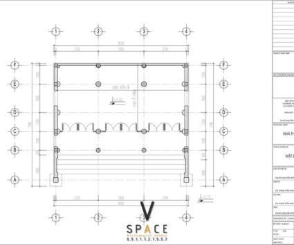 Phương án thiết kế nhà thờ họ 3 gian 2 mái phong cách truyền thống 67m2 tại Hưng Yên
