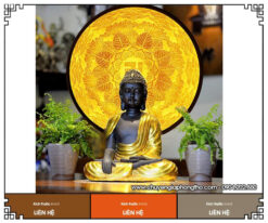 Tranh trúc chỉ Mandala chữ Vạn trang nghiêm, tinh tế